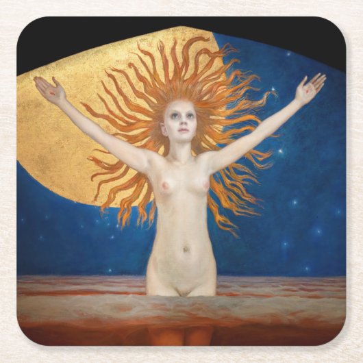 Akseli Gallen-Kallela - Ad Astra Rechteckiger Pappuntersetzer (Vorderseite)