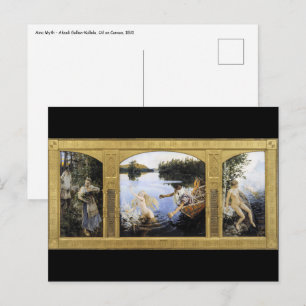 Akseli Gallen-Kallela - Aino-Mythos Postkarte