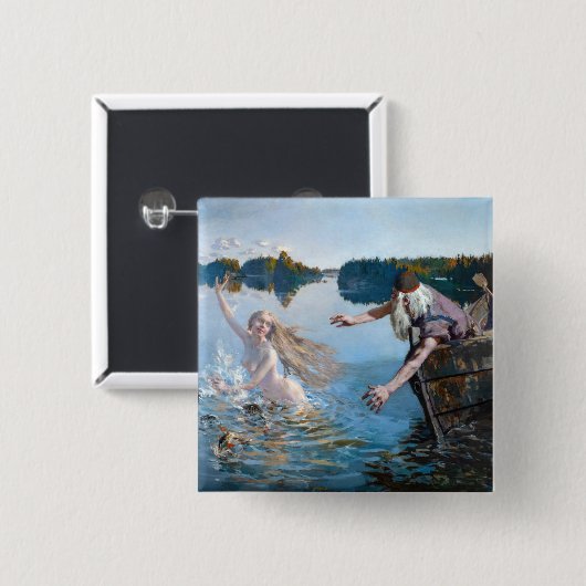 Akseli Gallen-Kallela - Aino Triptych Button (Vorne & Hinten)