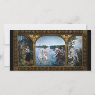 Akseli Gallen-Kallela - Aino Triptych Dankeskarte