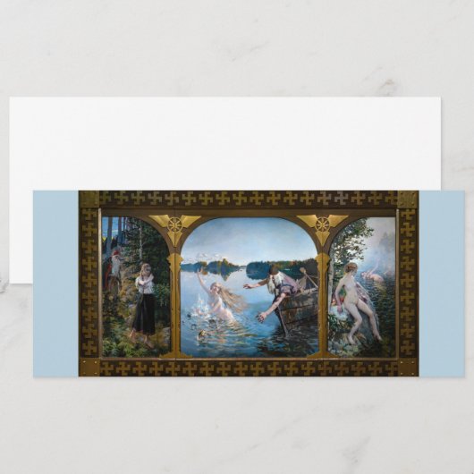 Akseli Gallen-Kallela - Aino Triptych Einladung (Vorne/Hinten)