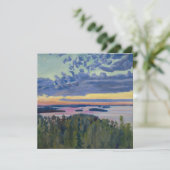 Akseli Gallen-Kallela - Blick auf einen See bei So Dankeskarte (Stehend Vorderseite)