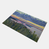 Akseli Gallen-Kallela - Blick auf einen See bei So Fußmatte (Schrägansicht)