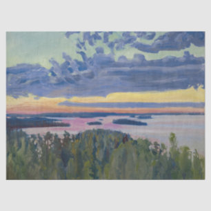 Akseli Gallen-Kallela - Blick auf einen See bei So Seidenpapier