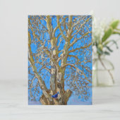 Akseli Gallen-Kallela - Crack Willow und Blue Bird Dankeskarte (Stehend Vorderseite)