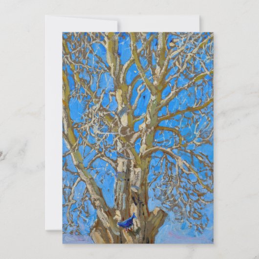 Akseli Gallen-Kallela - Crack Willow und Blue Bird Einladung (Vorderseite)