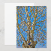 Akseli Gallen-Kallela - Crack Willow und Blue Bird Einladung (Vorne/Hinten)