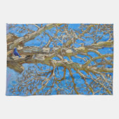 Akseli Gallen-Kallela - Crack Willow und Blue Bird Geschirrtuch (Horizontal)