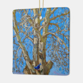 Akseli Gallen-Kallela - Crack Willow und Blue Bird Keramikornament (Links)