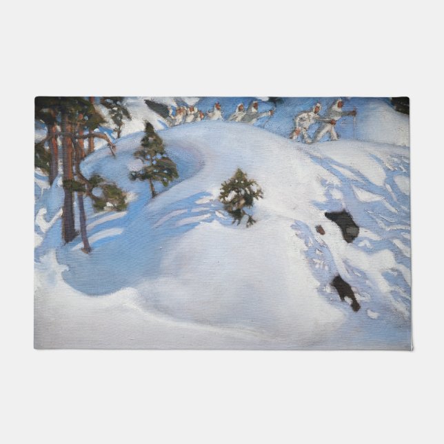 Akseli Gallen-Kallela - Februar Vision Fußmatte (Vorderseite)