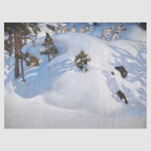 Akseli Gallen-Kallela - Februar Vision Seidenpapier (Vorderseite)