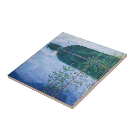 Akseli Gallen-Kallela - Frühlingsnacht Fliese (Seite)