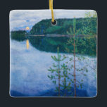 Akseli Gallen-Kallela - Frühlingsnacht Keramikornament<br><div class="desc">Frühlingsnacht - Akseli Gallen-Kallela,  Öl auf Canva,  1914</div>