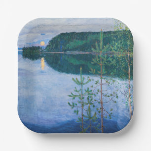 Akseli Gallen-Kallela - Frühlingsnacht Pappteller