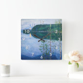 Akseli Gallen-Kallela - Frühlingsnacht Quadratische Wanduhr (Zuhause)