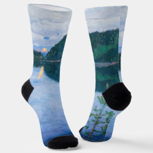 Akseli Gallen-Kallela - Frühlingsnacht Socken