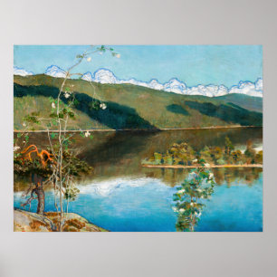Akseli Gallen-Kallela - Gewitterwolken am Horizont Poster