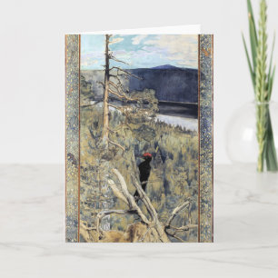 Akseli Gallen-Kallela - Großer Schwarzer Holzpecke Karte