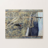 Akseli Gallen-Kallela - Großer Schwarzer Holzpecke Puzzle (Horizontal)