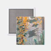 Akseli Gallen-Kallela - Herbstwald Magnet (Vorderseite/Rückseite)