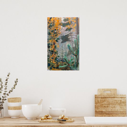 Akseli Gallen-Kallela - Herbstwald Poster (Küche)