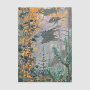 Akseli Gallen-Kallela - Herbstwald Seidenpapier