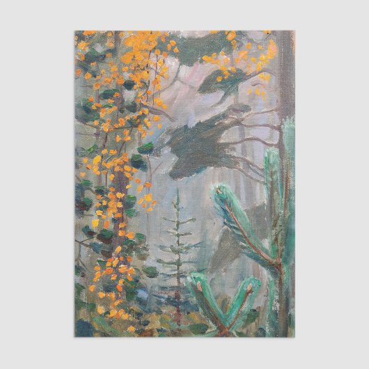 Akseli Gallen-Kallela - Herbstwald Seidenpapier