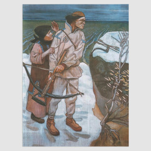 Akseli Gallen-Kallela - Joukahainens Rache Seidenpapier
