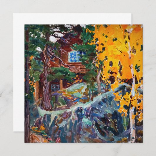 Akseli Gallen-Kallela - Kalela im Herbst Einladung (Vorne/Hinten)