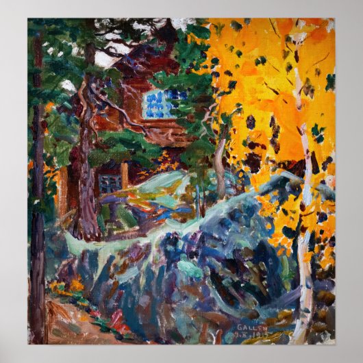 Akseli Gallen-Kallela - Kalela im Herbst Poster (Vorne)