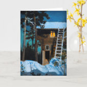 Akseli Gallen-Kallela - Kalela im Winter Karte (Gelbe Blume)