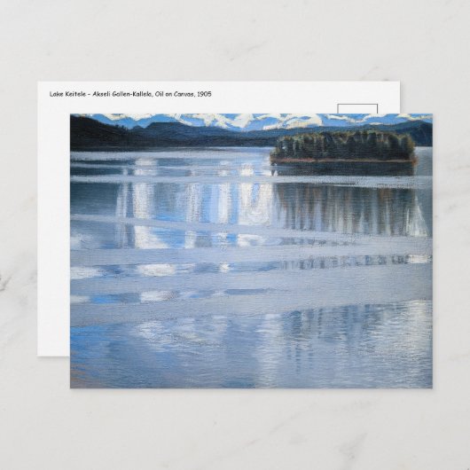 Akseli Gallen-Kallela - Keitele-See Postkarte (Vorne/Hinten)