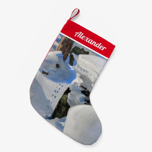 Akseli Gallen-Kallela - Lair of the Lynx Kleiner Weihnachtsstrumpf (Vorderansicht (hängend))