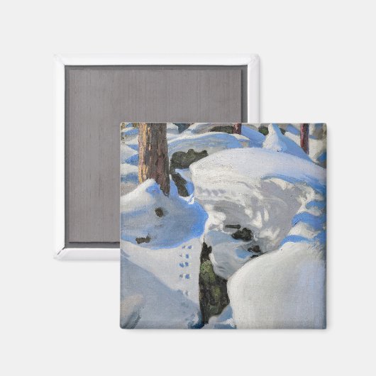 Akseli Gallen-Kallela - Lair of the Lynx Magnet (Vorderseite/Rückseite)