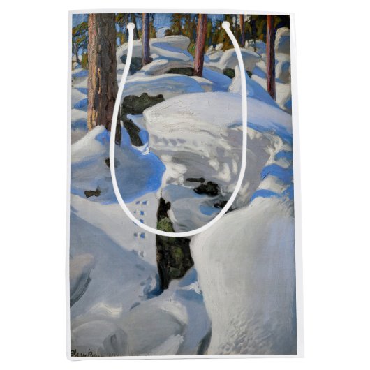 Akseli Gallen-Kallela - Lair of the Lynx Mittlere Geschenktüte (Vorderseite)