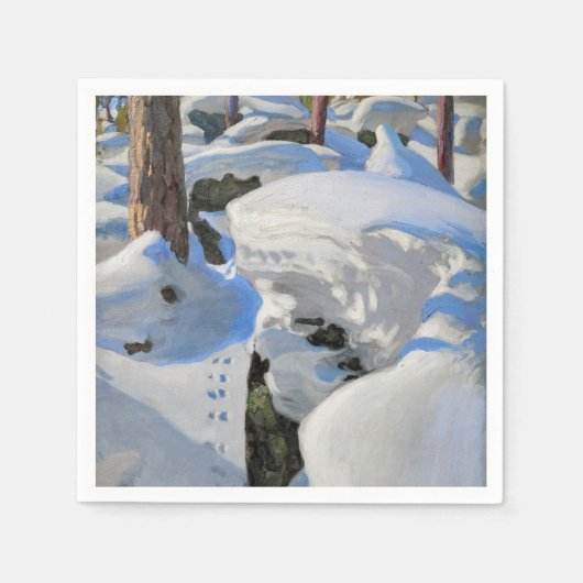 Akseli Gallen-Kallela - Lair of the Lynx Serviette (Vorderseite)