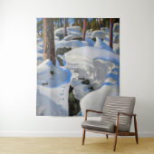 Akseli Gallen-Kallela - Lair of the Lynx Wandteppich (Beispiel)