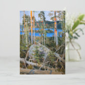 Akseli Gallen-Kallela - See in der Wildnis Dankeskarte (Stehend Vorderseite)