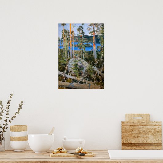 Akseli Gallen-Kallela - See in der Wildnis Poster (Küche)