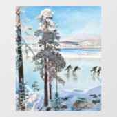 Akseli Gallen-Kallela - Skater in der Nähe von Kal Fensteraufkleber (Blatt)