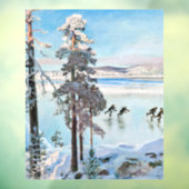 Akseli Gallen-Kallela - Skater in der Nähe von Kal Fensteraufkleber (Blatt 3)