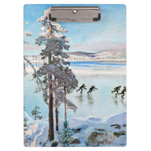 Akseli Gallen-Kallela - Skater in der Nähe von Kal Klemmbrett