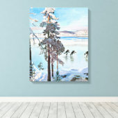 Akseli Gallen-Kallela - Skater in der Nähe von Kal Leinwanddruck (Insitu (Holzboden))