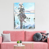 Akseli Gallen-Kallela - Skater in der Nähe von Kal Leinwanddruck (Insitu (Wohnzimmer))