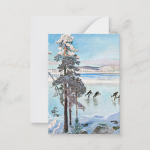 Akseli Gallen-Kallela - Skater in der Nähe von Kal Mitteilungskarte