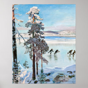 Akseli Gallen-Kallela - Skater in der Nähe von Kal Poster