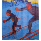 Akseli Gallen-Kallela - Skiers Duschvorhang (Vorderseite)