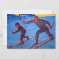 Akseli Gallen-Kallela - Skiers