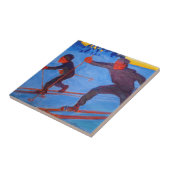 Akseli Gallen-Kallela - Skiers Fliese (Seite)