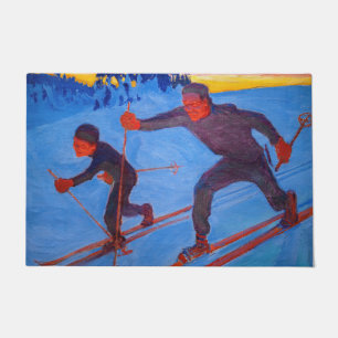 Akseli Gallen-Kallela - Skiers Fußmatte